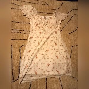 No Boundaries White Floral Mid Dress